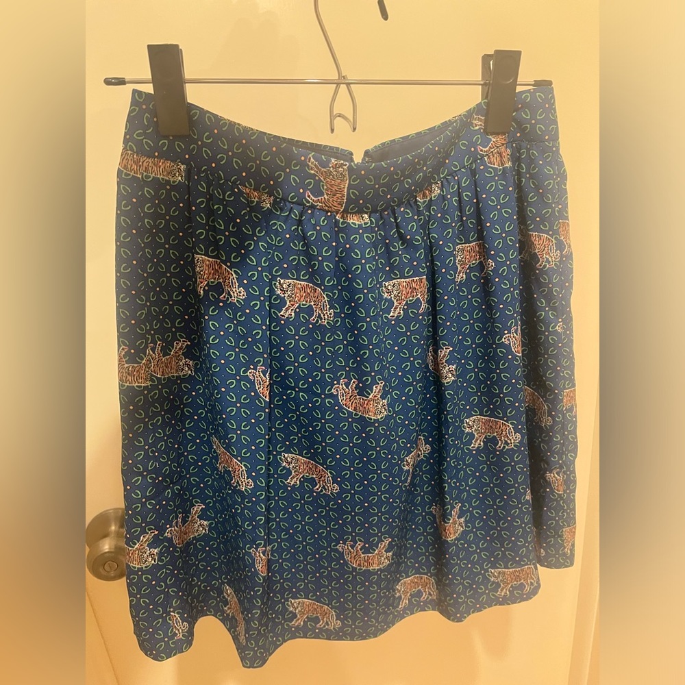 J.Crew Tiger Print Skirt